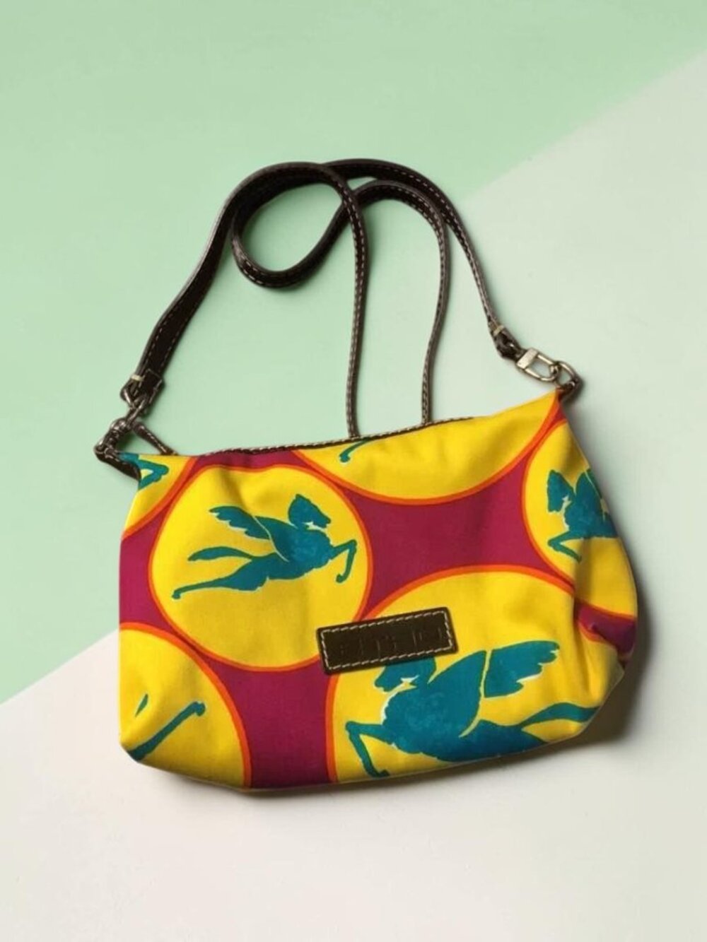 Etro Pegaso (Pegasus) Print Shoulder Bag Multicolor (Rare outside of Japan)